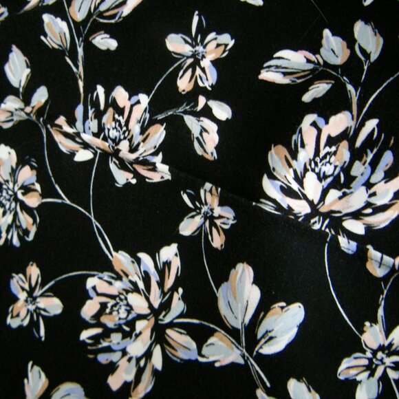 J. Jill Wearever Collection Cropped Wide Leg Stretch Pants LARGE - Floral Print - Picture 2 of 6